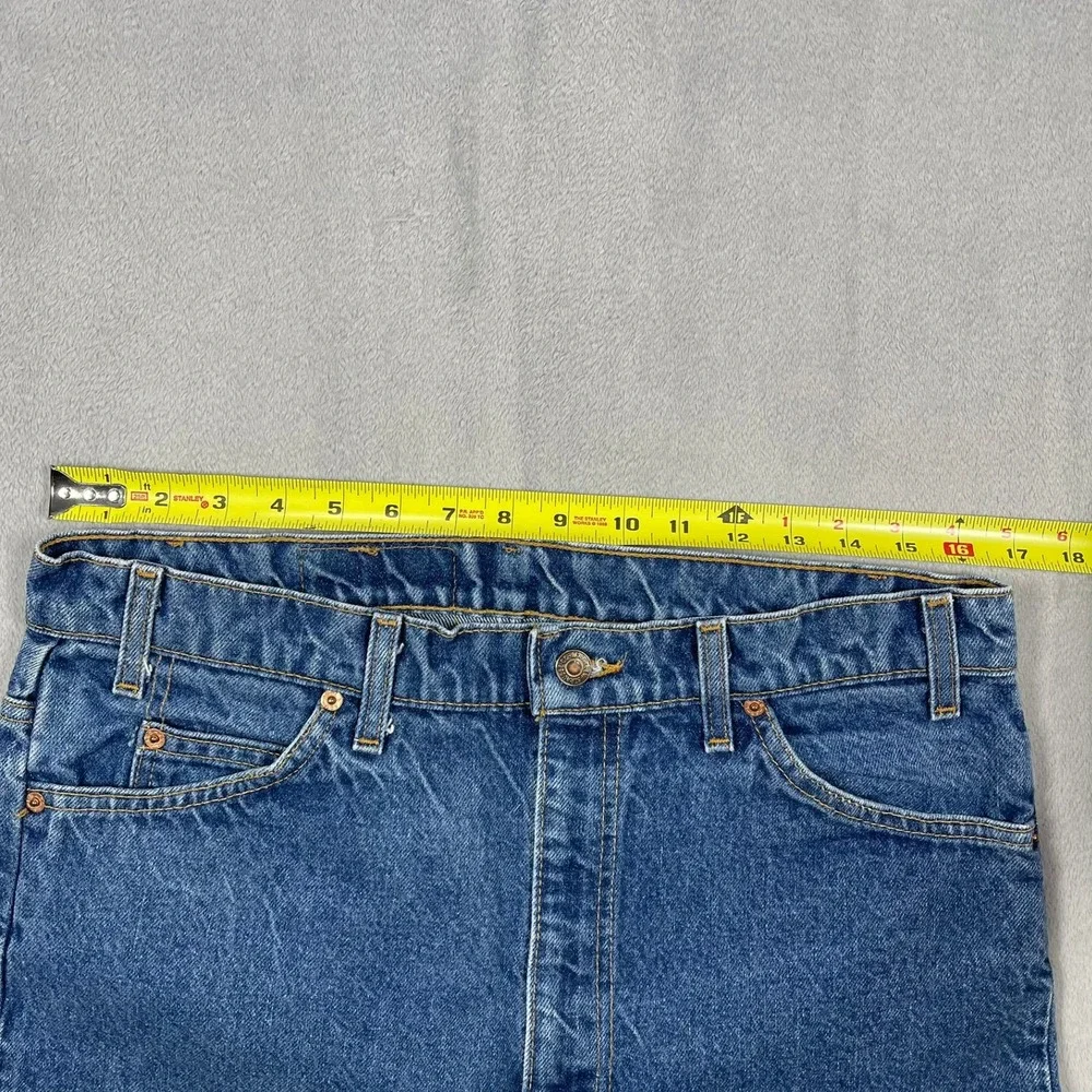 Vtg 90's Levis 517 Jeans 36x38(34x37) USA Orange Tab Bell Bottom Flare Upcycled